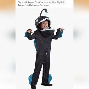 Kids Angler Fish Costume - Black and Blue